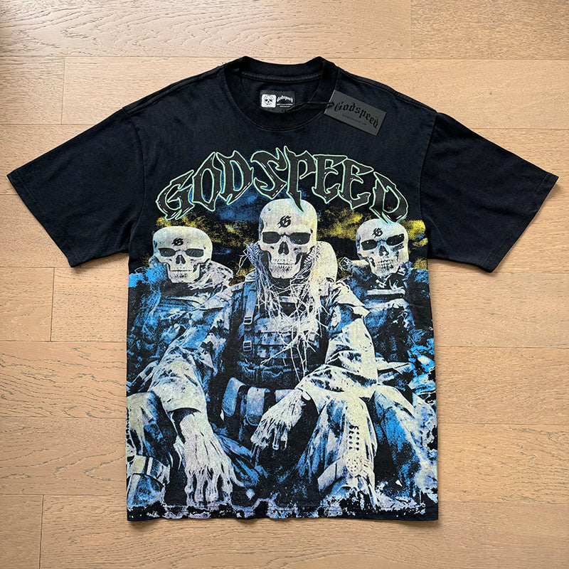Godspeed T-shirts Retro Fantasy Pattern