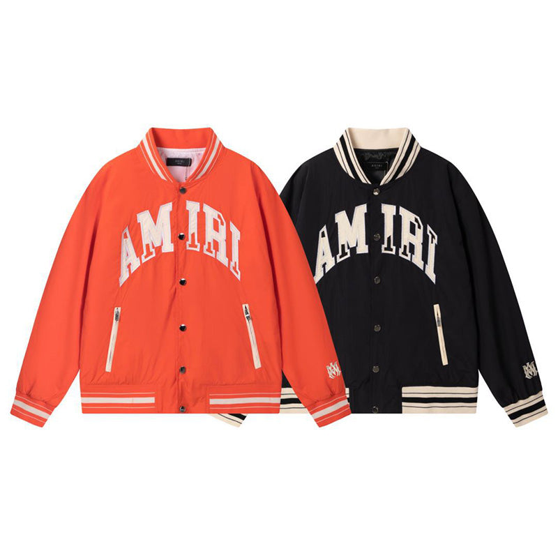 AMRI Logo-Appliquéd Padded Shell Bomber Jacket