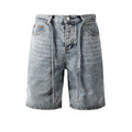 Purple Brand Crystal Diamond Denim Shorts #5096