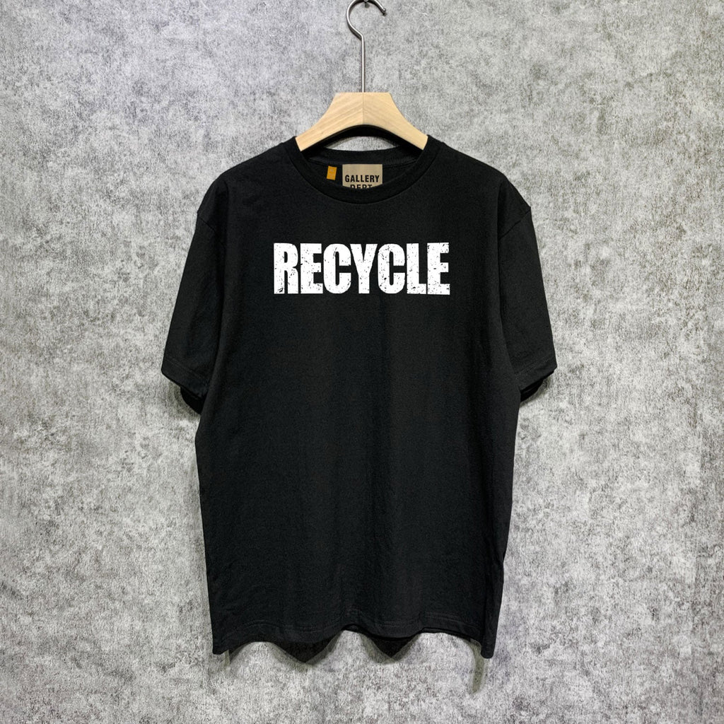 Gallery Dept T Shirt Retro Printed Loose Short-Sleeved Shirt