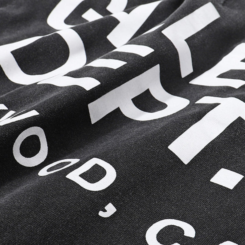 Gallery Dept T-shitrs Vintage Printed Letter Short Sleeve T-shirt