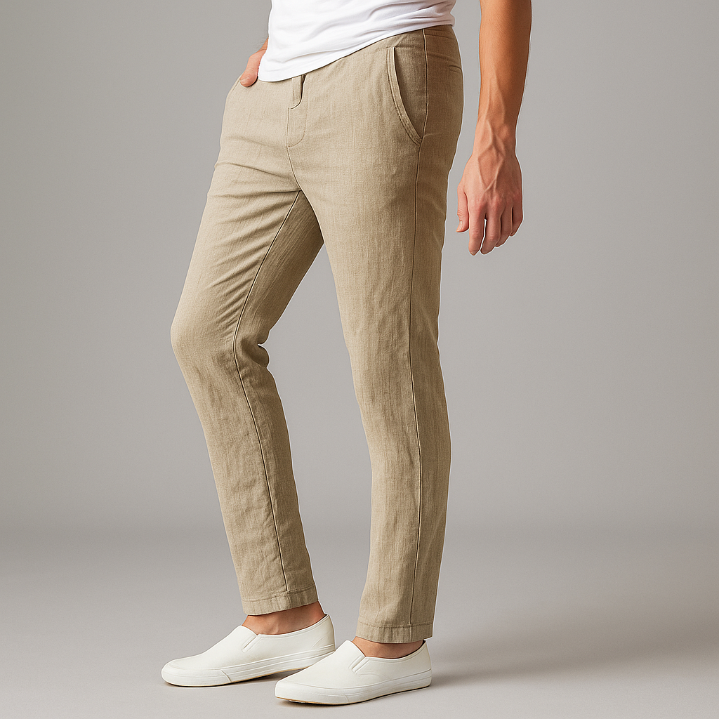 Linen Pants ¨C Men's Drawstring Casual Trousers | Arden