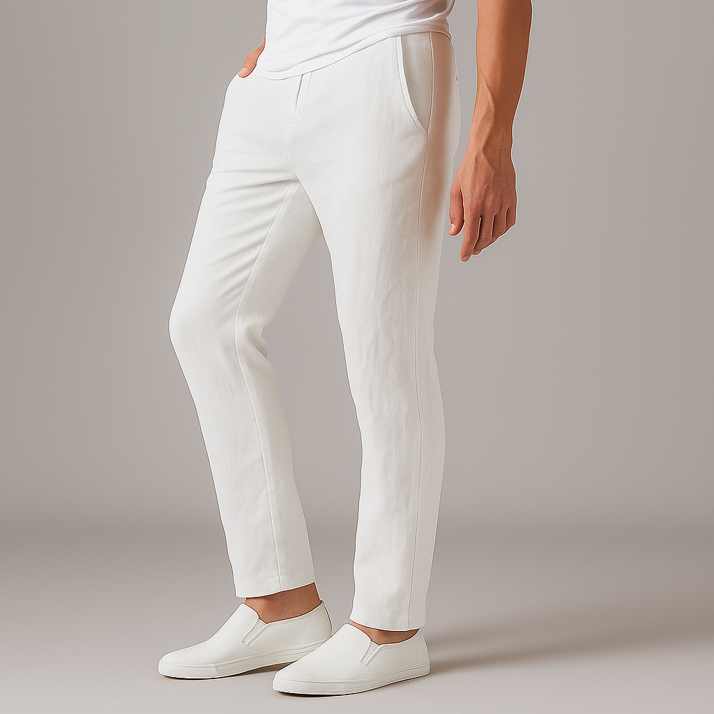 Linen Pants ¨C Men's Drawstring Casual Trousers | Arden