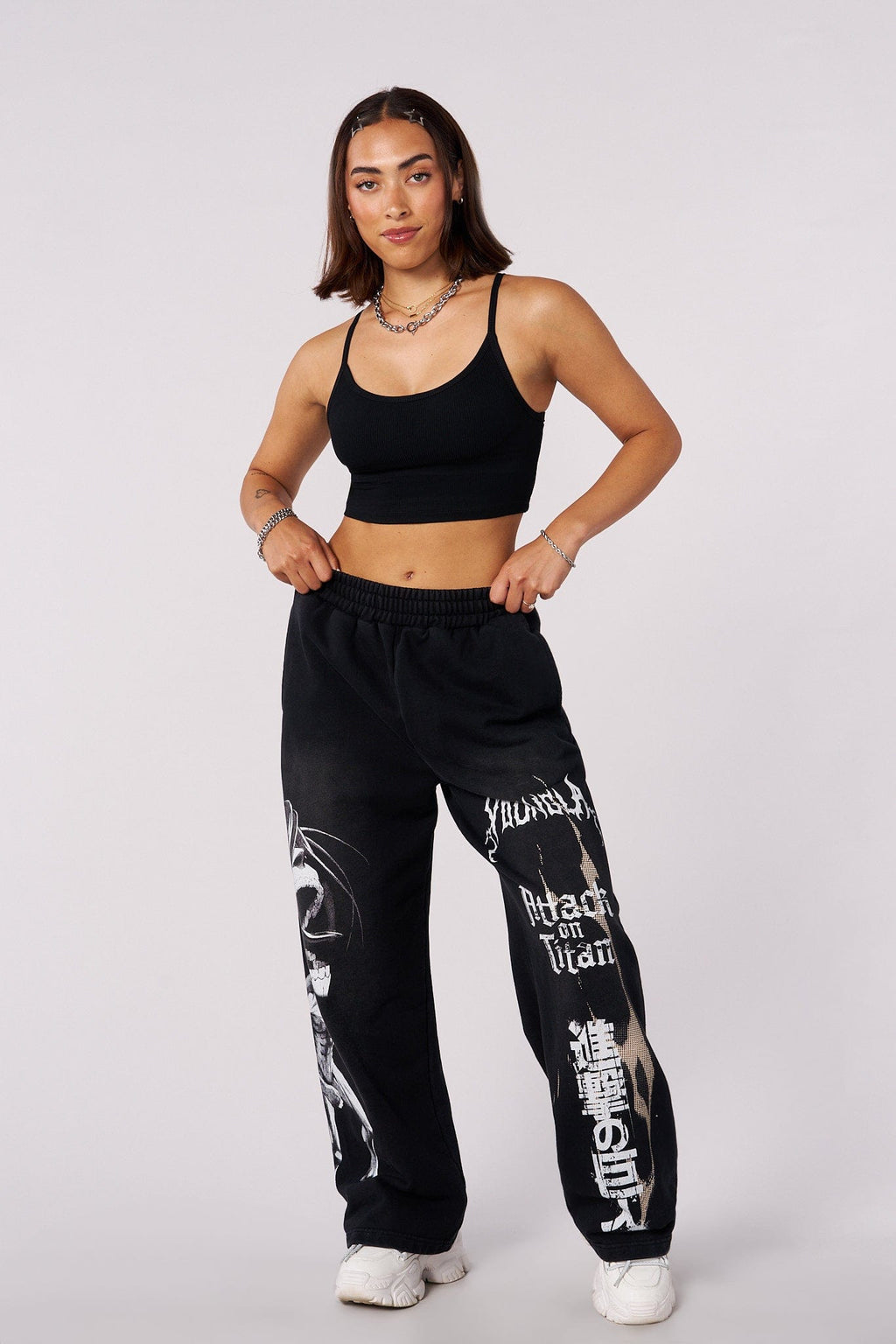 2128 - AOT©  x YLA Baggy Joggers