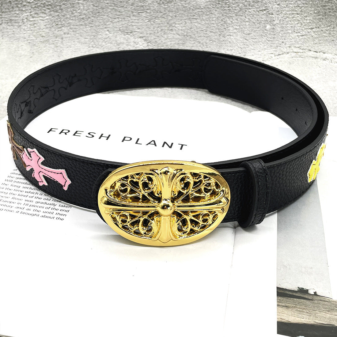 Chh Chrome Heart Belt Sacred Sword Cross Belt