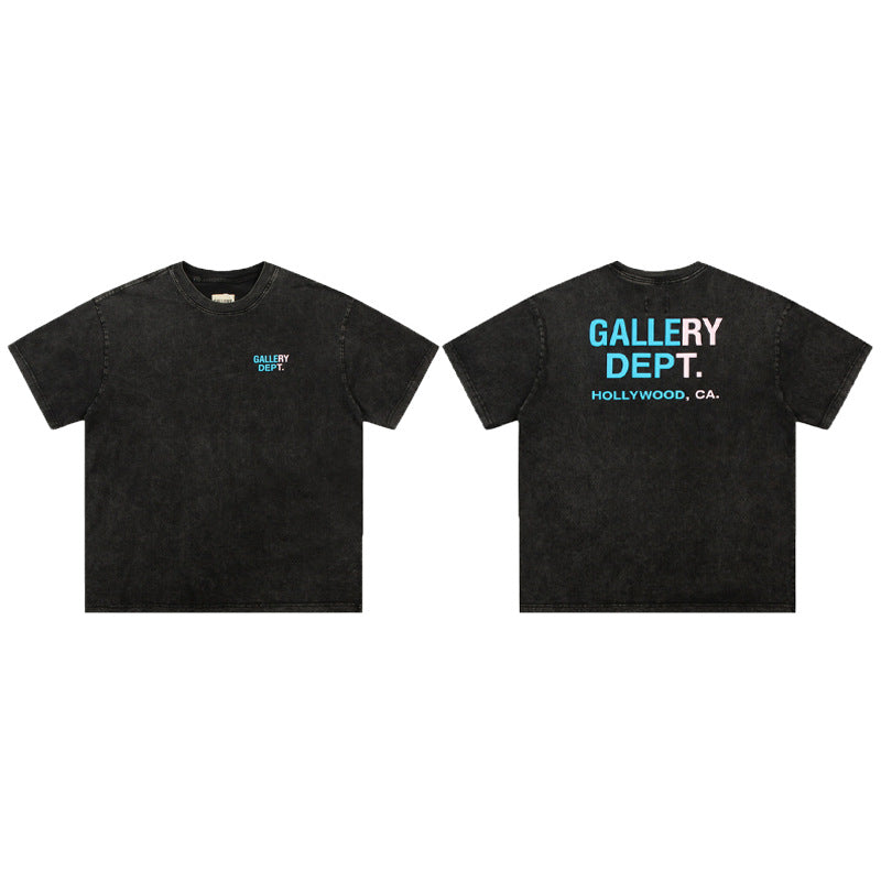 Gallery Dept T-shitrs Magic Letter Short Sleeve Lining