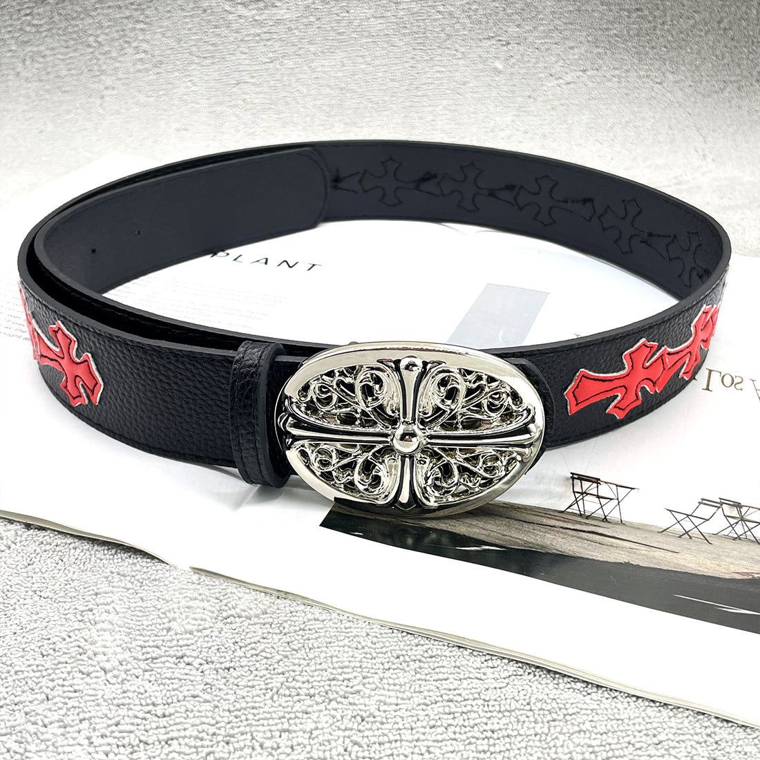 Chh Chrome Heart Belt Sacred Sword Cross Belt