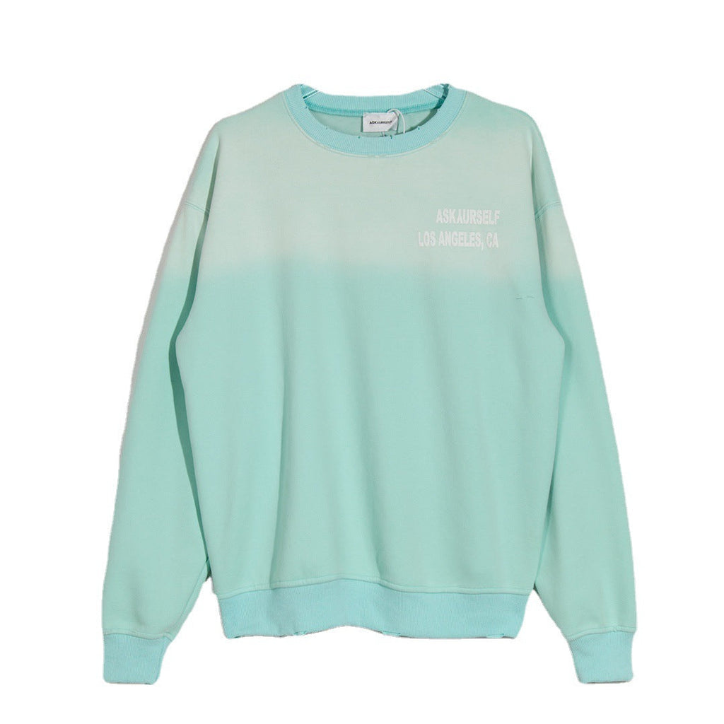Askyurself Hoodie round Neck Sweater High Street Casual Men and Women