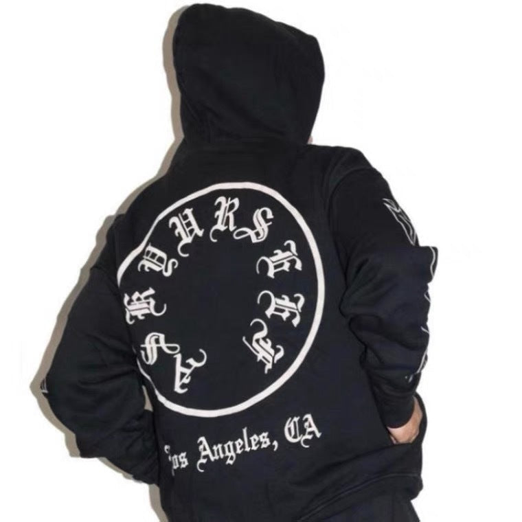 Askyurself Hoodie Loose Sanskrit Printed Hoodie