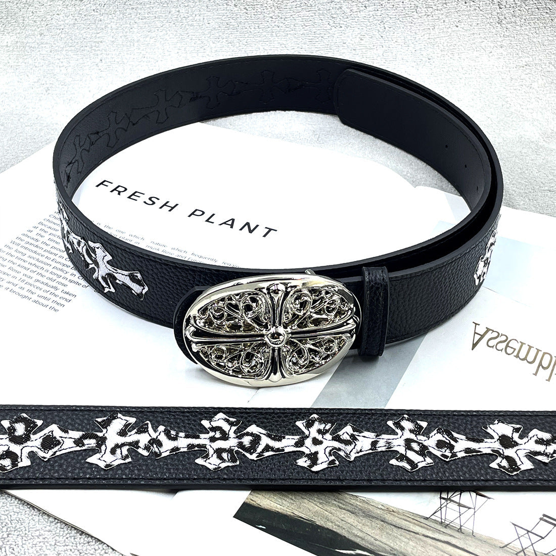 Chh Chrome Heart Belt Sacred Sword Cross Belt