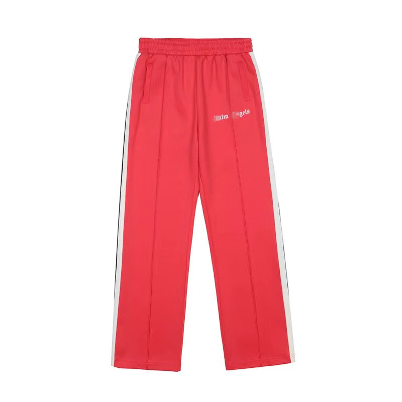 Palm Angle Pants Palm Angels Black and White Striped Casual Trousers Men's and Women's Sports Pants
