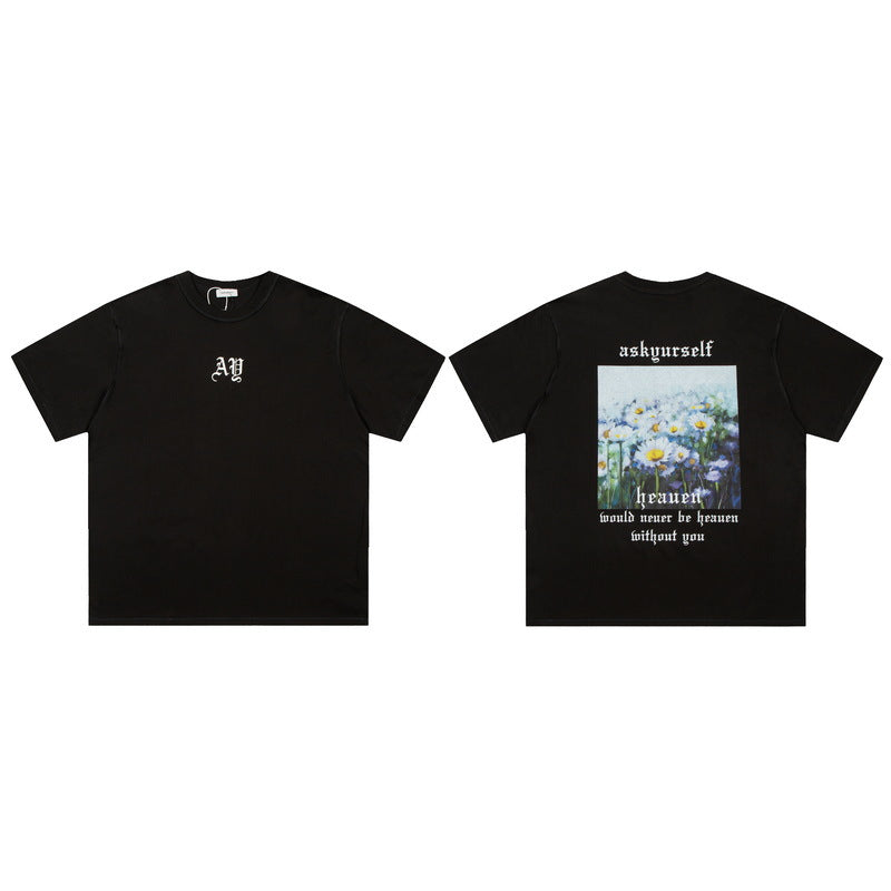 Askyurself T-shirts round Neck VTG Short Sleeve T-shirt