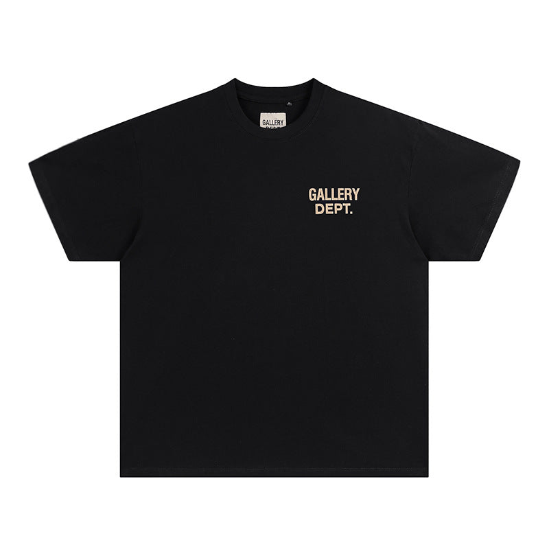 Mens T-shirts GALLERY DEPT printed round neck short-sleeved T-shirt pure cotton