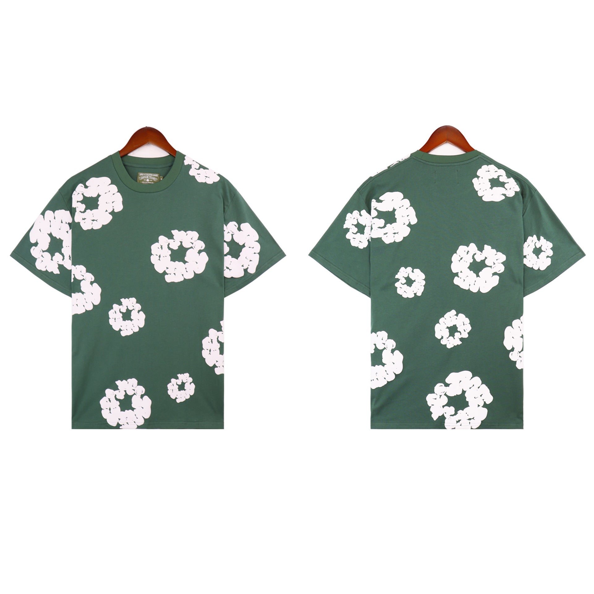 Denim Tears T-shirts Kapok Puff Print Short Sleeve T-shirt