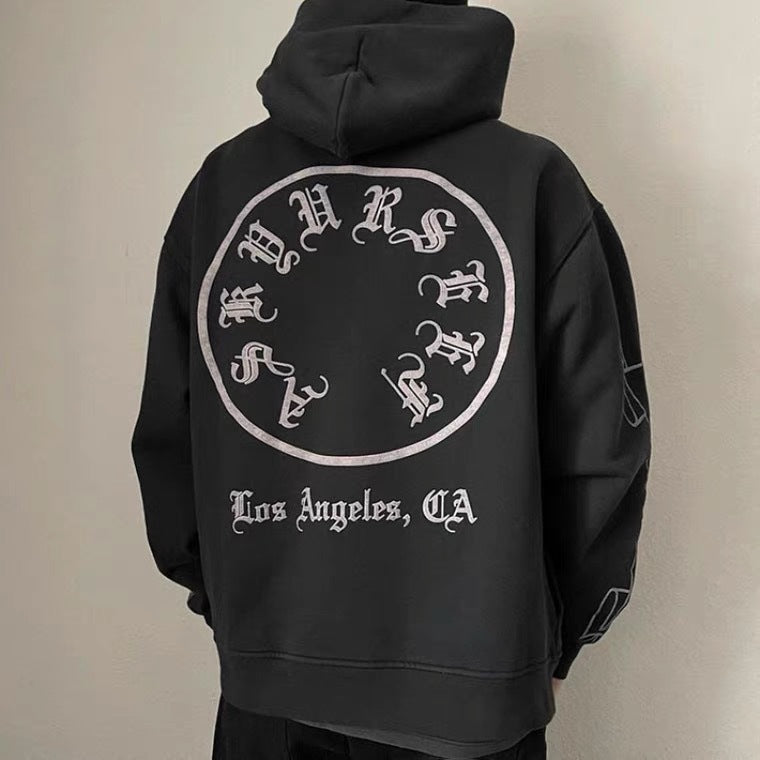 Askyurself Hoodie Loose Sanskrit Printed Hoodie