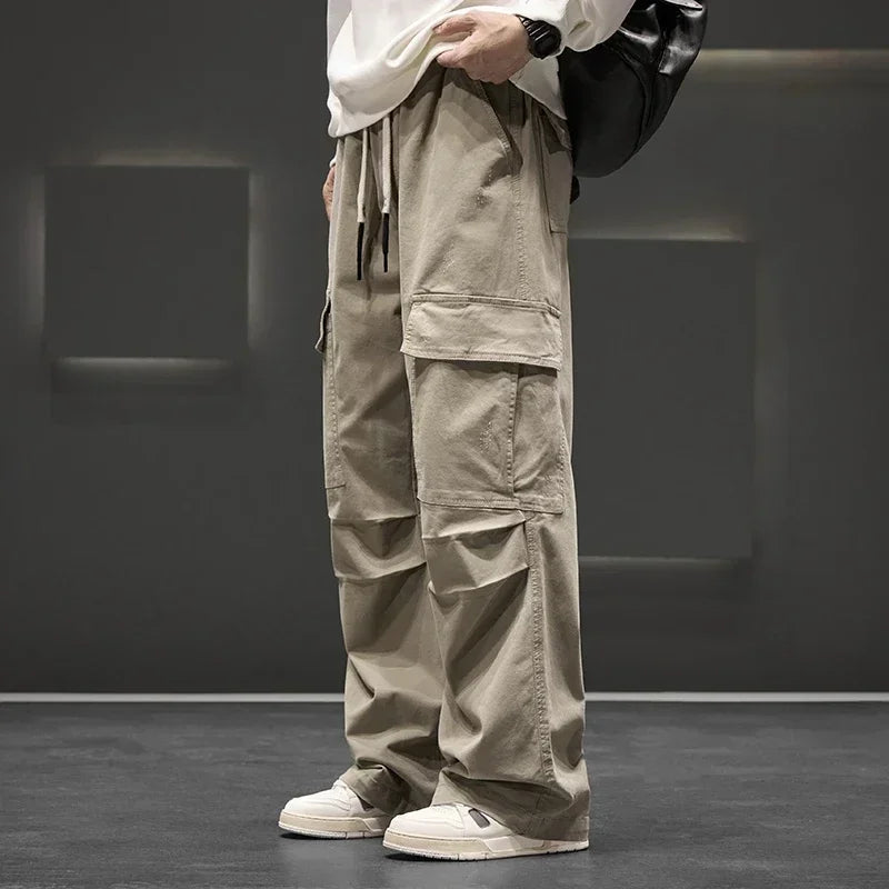 Cargo Pants Wide-Leg ¨C Men's Relaxed Fit Streetwear | Langston