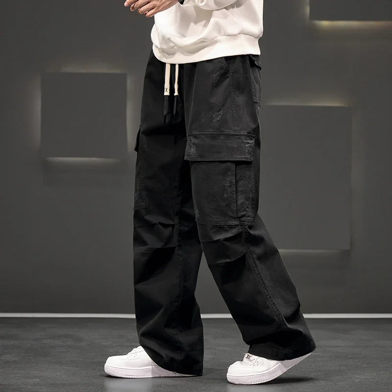 Cargo Pants Wide-Leg ¨C Men's Relaxed Fit Streetwear | Langston